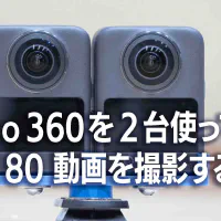 Osmo 360を2台使ってVR180動画を撮影する